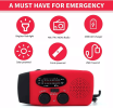 Emergency Radio Crank Solar Hand Weather 1000mAh Power Bank Charger Flash Light - Default Title