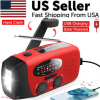 Emergency Radio Crank Solar Hand Weather 1000mAh Power Bank Charger Flash Light - Default Title