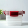 5 Pack Stackable Food Storage Containers Airtight & Leakproof Set Snap Lock Lids - 5 Pack - 600ml / 20oz