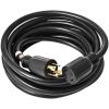 50 FT 30 Amp Generator Extension Cord SJTW 10 AWG 4 Prong, NEMA L14-30P 125/250V Heavy Duty Generator Power Cord with Twist Lock Connector - 50 ft