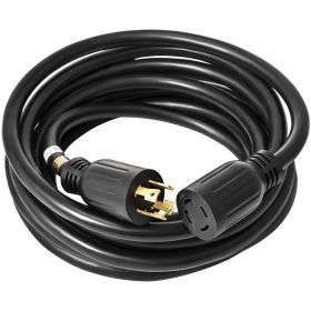 50 FT 30 Amp Generator Extension Cord SJTW 10 AWG 4 Prong, NEMA L14-30P 125/250V Heavy Duty Generator Power Cord with Twist Lock Connector - 50 ft