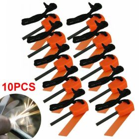 10x Fire Starter Flint Steel Striker Survival Kit Ferro Rod Outdoor Camping Tool - 20