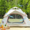 VentureGuard Deluxe: All-Weather Outdoor Tent - White - oxford fabric