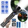 Super hell 9500000Lumen Taktische Taschenlampe LED XHP90 Militär Wiederaufladbar - 1 set