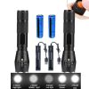 2x Extrem Hell Taschenlampe Zoom USB mit Akku aufladbar LED - 2 sets
