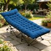 Foldable camping bed with mattress, sturdy and durable folding bed - grey