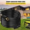 50 FT 30 Amp Generator Extension Cord SJTW 10 AWG 4 Prong, NEMA L14-30P 125/250V Heavy Duty Generator Power Cord with Twist Lock Connector - 50 ft