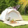 VentureGuard Deluxe: All-Weather Outdoor Tent - White - oxford fabric
