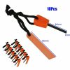 10x Fire Starter Flint Steel Striker Survival Kit Ferro Rod Outdoor Camping Tool - 20