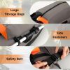 350lbs Inflatable Fishing Float Tube - 2 Air Chambers, Rod Holder+Fish Ruler, Orange+Gray - default title