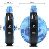 Collapsible Military Water Bottle Silicone Water Kettle Canteen with Compass Foldable Water Bottle for Traveling Hiking Camping - B1
