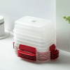 5 Pack Stackable Food Storage Containers Airtight & Leakproof Set Snap Lock Lids - 5 Pack - 600ml / 20oz