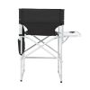 Silver White Iron Pipe Black Cloth Surface Plastic Sprayed Iron Round Pipe Director's Chair 103*60*499cm 120kg Without Carrying Bag - default title