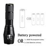 2x Extrem Hell Taschenlampe Zoom USB mit Akku aufladbar LED - 2 sets