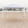 3 x 3m Three Sides Waterproof Tent with Spiral Tubes White - 3M