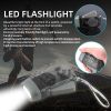 3 LED Hand Pressing Dynamo Crank Power Wind Up Flashlight Torch Light Hand Press Crank Camping Lamp Light for Outdoor Home - Grey