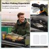 350lbs Inflatable Fishing Float Tube - 2 Air Chambers, Rod Holder+Fish Ruler, Green+Gray - default title