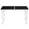 4Ft Portable Multipurpose Folding Table black - default title