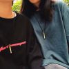Emergency Whistles With Black Wax Rope Whistle Pendant Necklace - Default