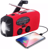 Emergency Radio Crank Solar Hand Weather 1000mAh Power Bank Charger Flash Light - Default Title