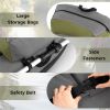 350lbs Inflatable Fishing Float Tube - 2 Air Chambers, Rod Holder+Fish Ruler, Green+Gray - default title