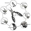 Outdoor Curved Mouth Fishing Pliers Hook Scissors Fishing Line Scissors Eagle Nose Pliers Lure Scissors Stainless Steel Lure Pli - Black
