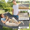 Outdoor Hammock 2-Person, with Pillow & Pad, 440 lbs Capacity, Gray - Default Title