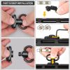 QD Sling 2 Point Sling Quick Adjust Gun Sling with HK Hook Soft Shoulder Pad Sling, Rifle Sling for Hunting Tactical Strap - Brown