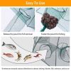 Portable Folded Fishing Bait Trap Fishing Trap Net - Green - Style A