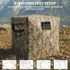 Hunting Blind for 2 Person, See Through Pop Up Blind with 270-Degree View, Windows for Deer Hunting, Camouflage - Camouflage