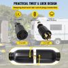 50 FT 30 Amp Generator Extension Cord SJTW 10 AWG 4 Prong, NEMA L14-30P 125/250V Heavy Duty Generator Power Cord with Twist Lock Connector - 50 ft