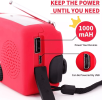 Emergency Radio Crank Solar Hand Weather 1000mAh Power Bank Charger Flash Light - Default Title