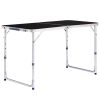 4Ft Portable Multipurpose Folding Table black - default title