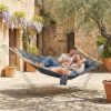 Outdoor Hammock 2-Person, with Pillow & Pad, 440 lbs Capacity, Gray - Default Title